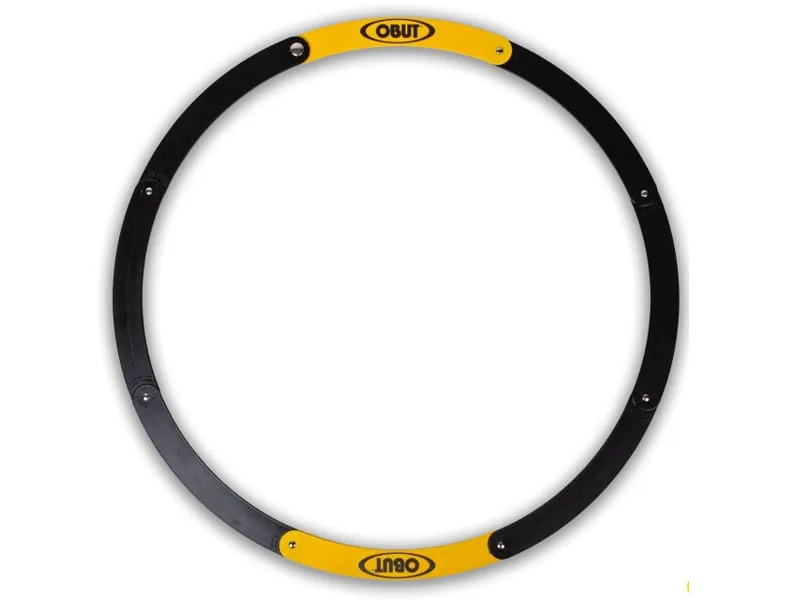 OBUT Circulo petanca plegable Negro/Amarillo