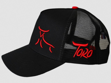 TORO Petank Gorra negra, amb malla