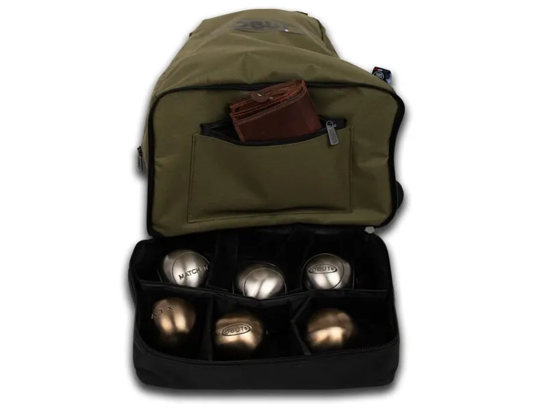 OBUT Mochila 6 Bolas petanca - Caqui - imagen 3