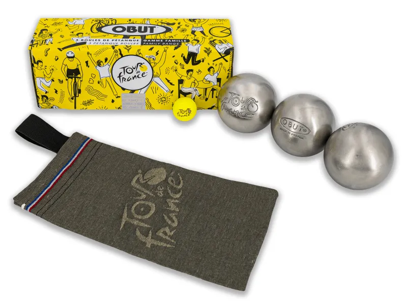 OBUT Juego 3 bolas Inox TOUR DE FRANCE 3