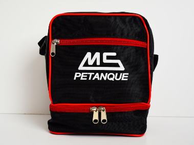 MS Bolsa petanca Negra/Roja 3 bolas