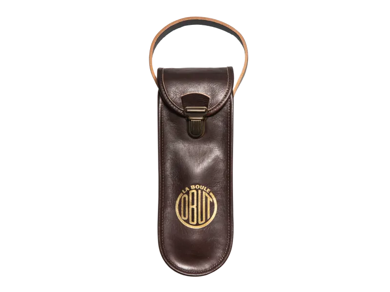 OBUT Estuche de petanca de cuero Vintage Marrón