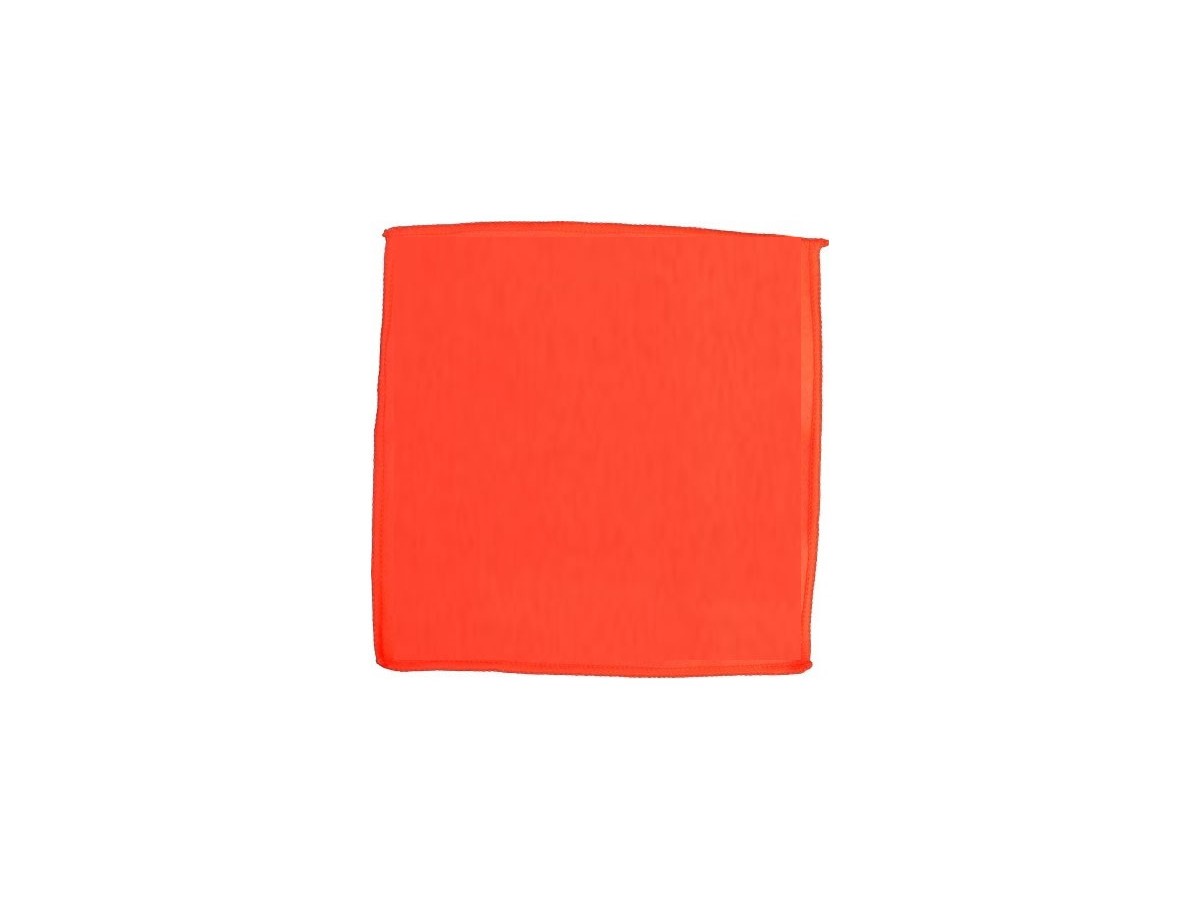 Orange microfiber soft duster for pétanque balls