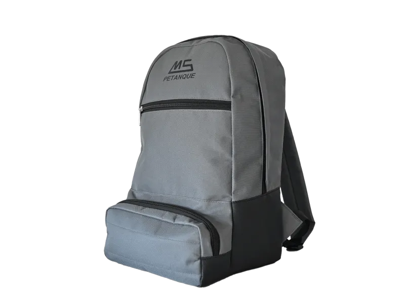 MS Mochila porta bolas petanca SACAD gris + estuche POCHETTE imagen 3