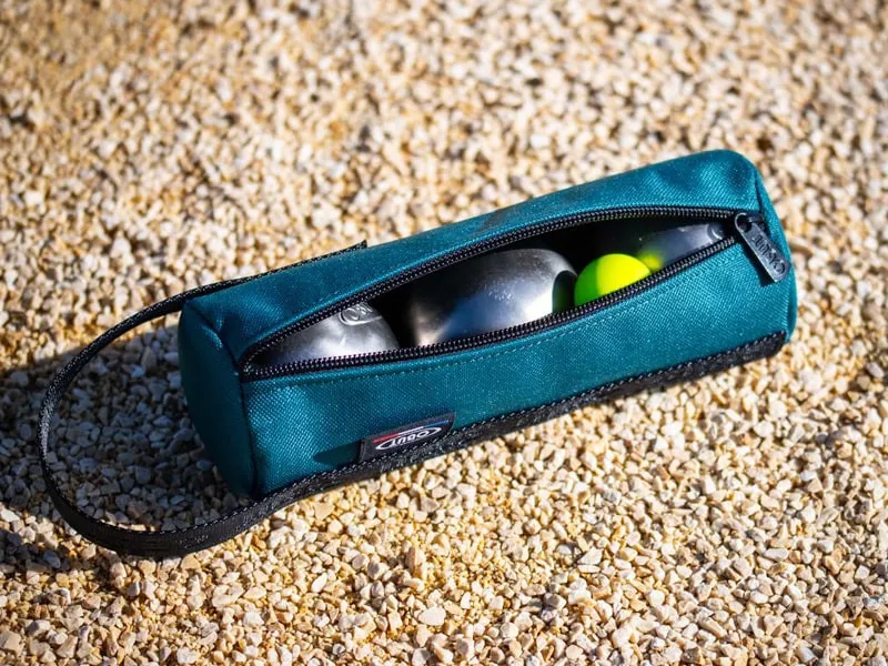 OBUT Bolsa 3 bolas de petanca color Eucalipto TROOREU-2